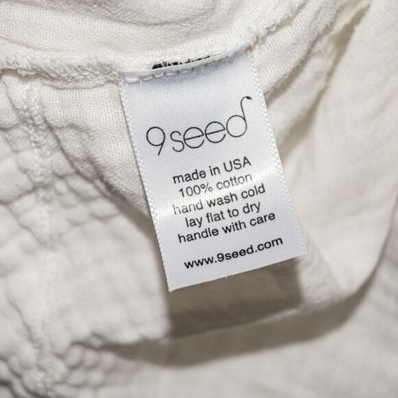 9SEED Double Gauze MARRAKESH Dashiki top White cotton size S - Picture 7 of 8